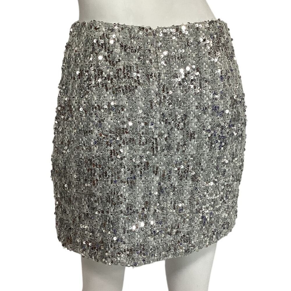 Amanda Uprichard Sequin Stellar Dale Mini Skirt Size S - Picture 3 of 4
